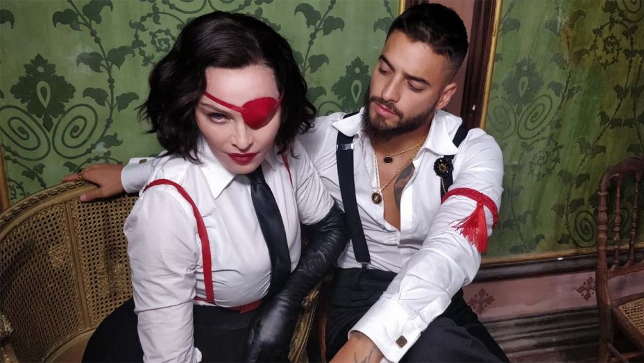 Madonna y Maluma en el videoclip de Medellin