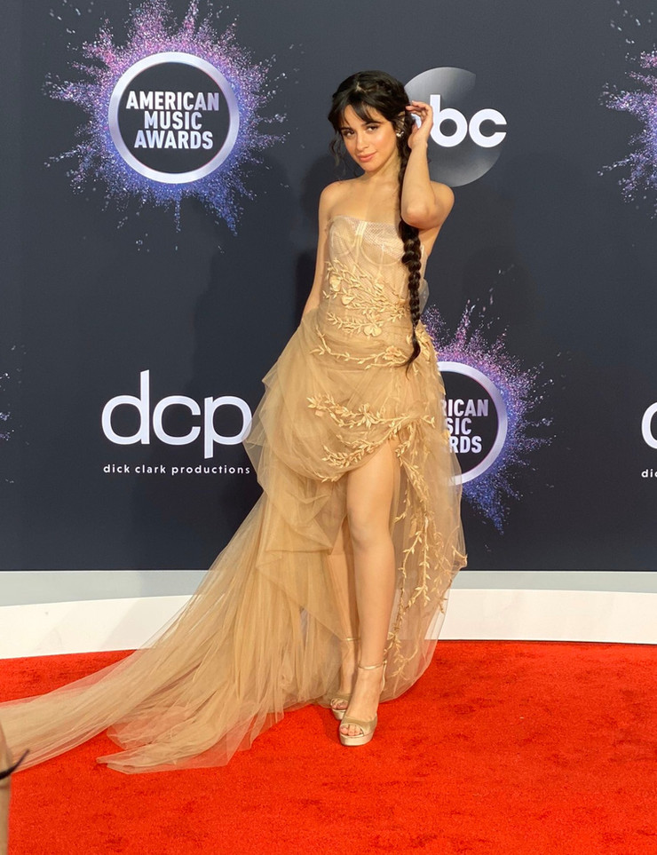 Camila Cabello en la red carpet de los American Music Awards 2019